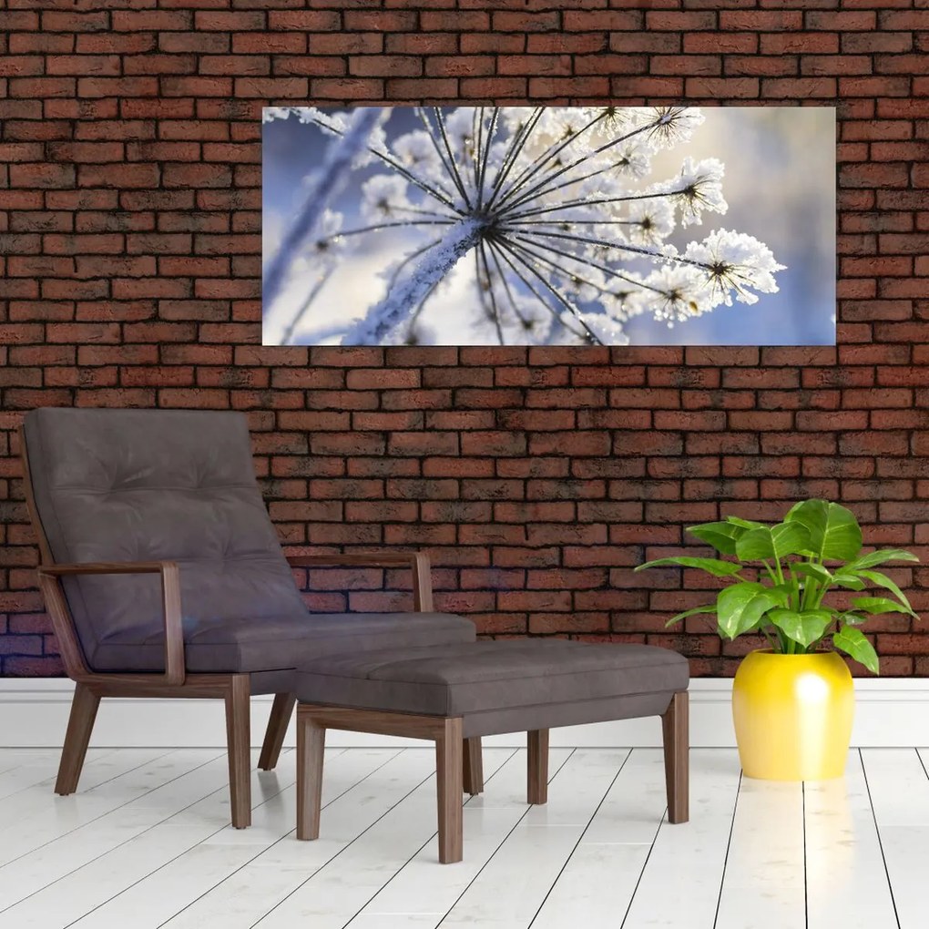 Tablou - Flori înghețate (120x50 cm)