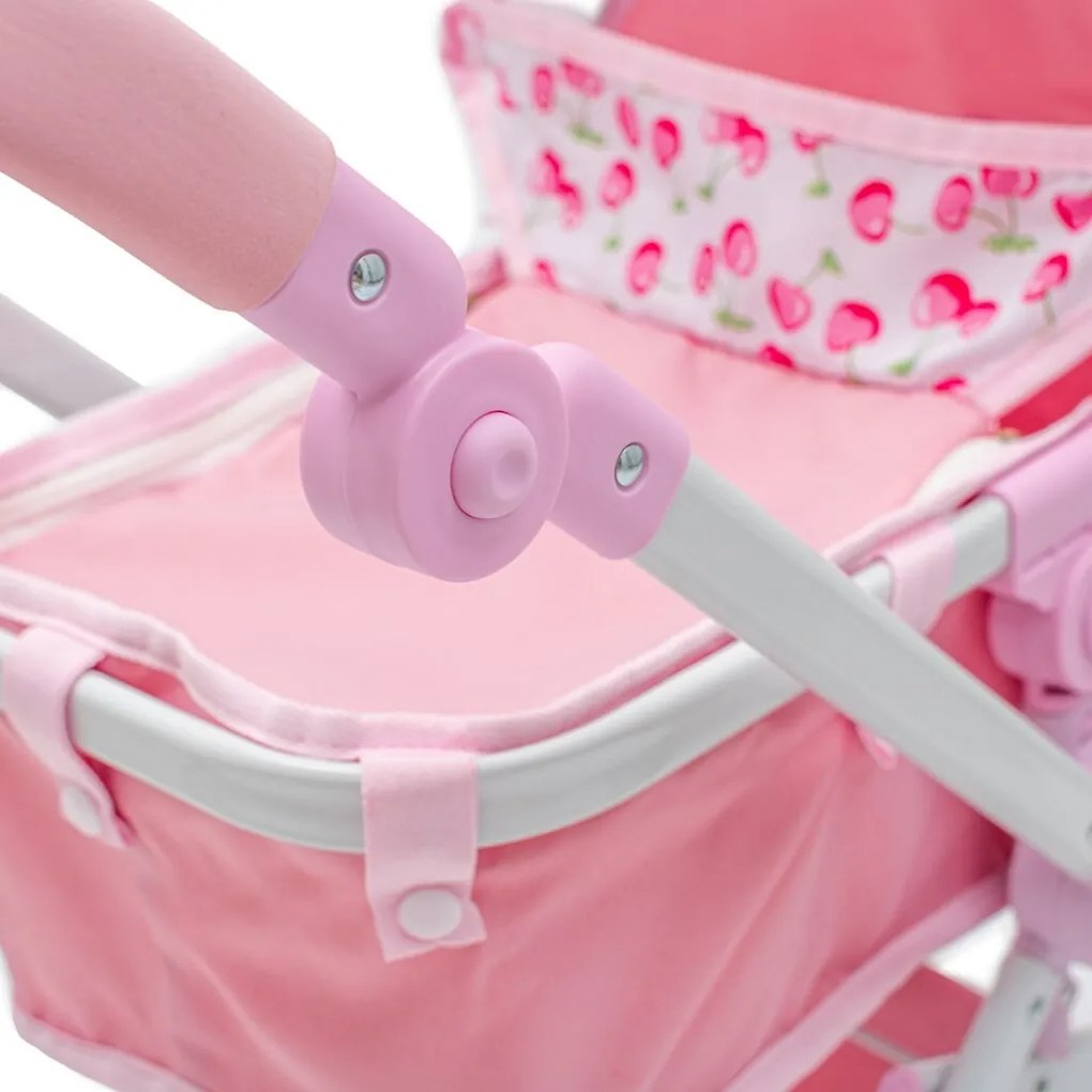 Cărucior pentru păpuși Baby Mix 2in1 Sophie roz,63,5 x 37 x 63,5 cm