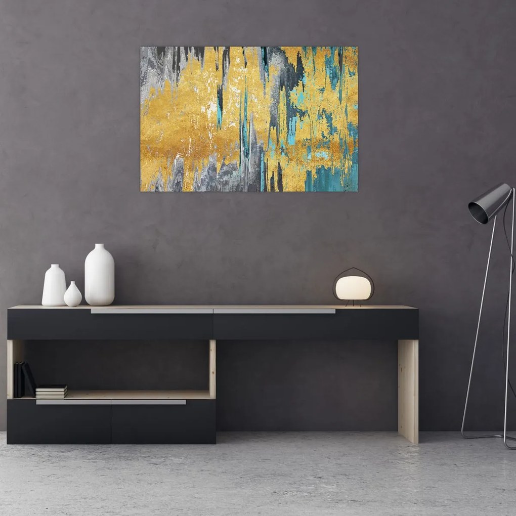 Tablou - Design auriu (90x60 cm)