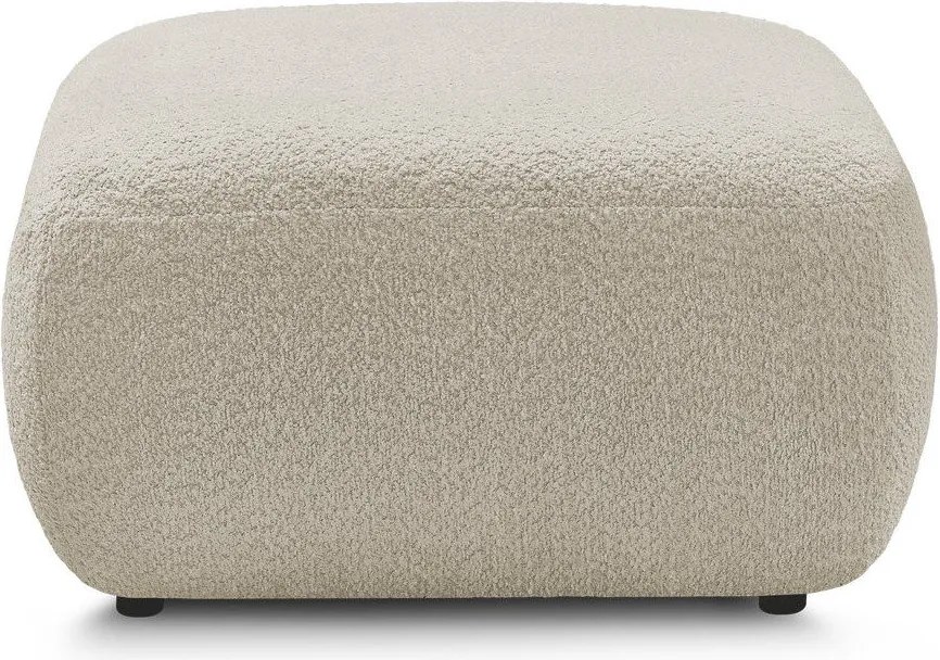 Taburet bej cu tapițerie din țesătură bouclé Montaigne – Bobochic Paris