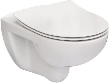 Roca Victoria vas wc cu capac soft-close agăţat da alb A34H398000