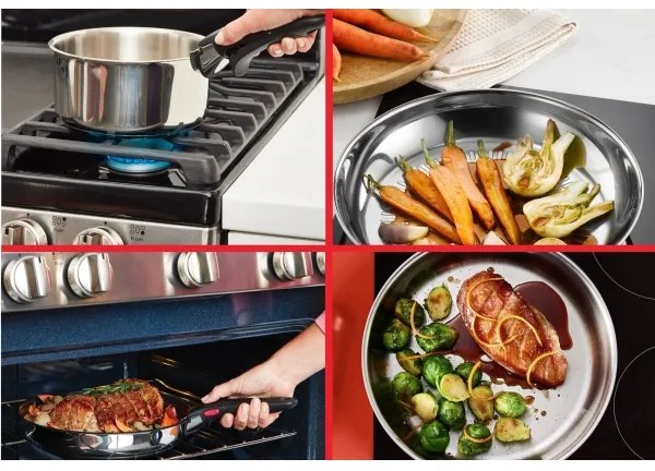 Tefal - Set de vase INGENIO COOK, 3 piese, inox