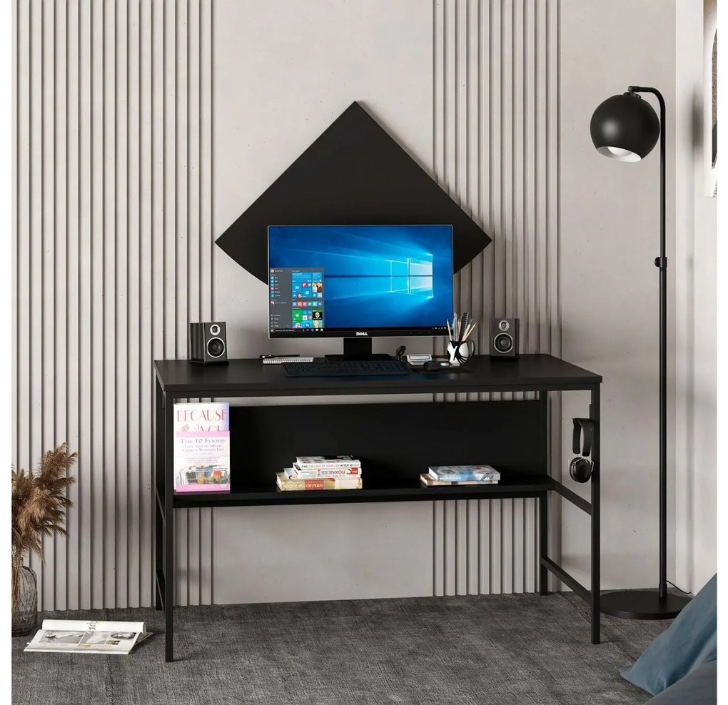 Masă PC Grana Matt (Negru). 1088792