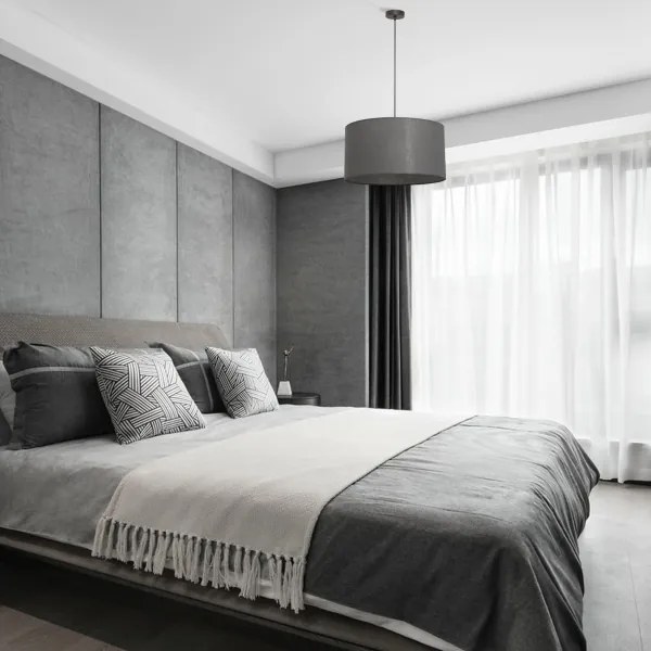 Lustră suspendată cu cablu ALBA, 1xE27/15W/230V, Ø45 cm, gri