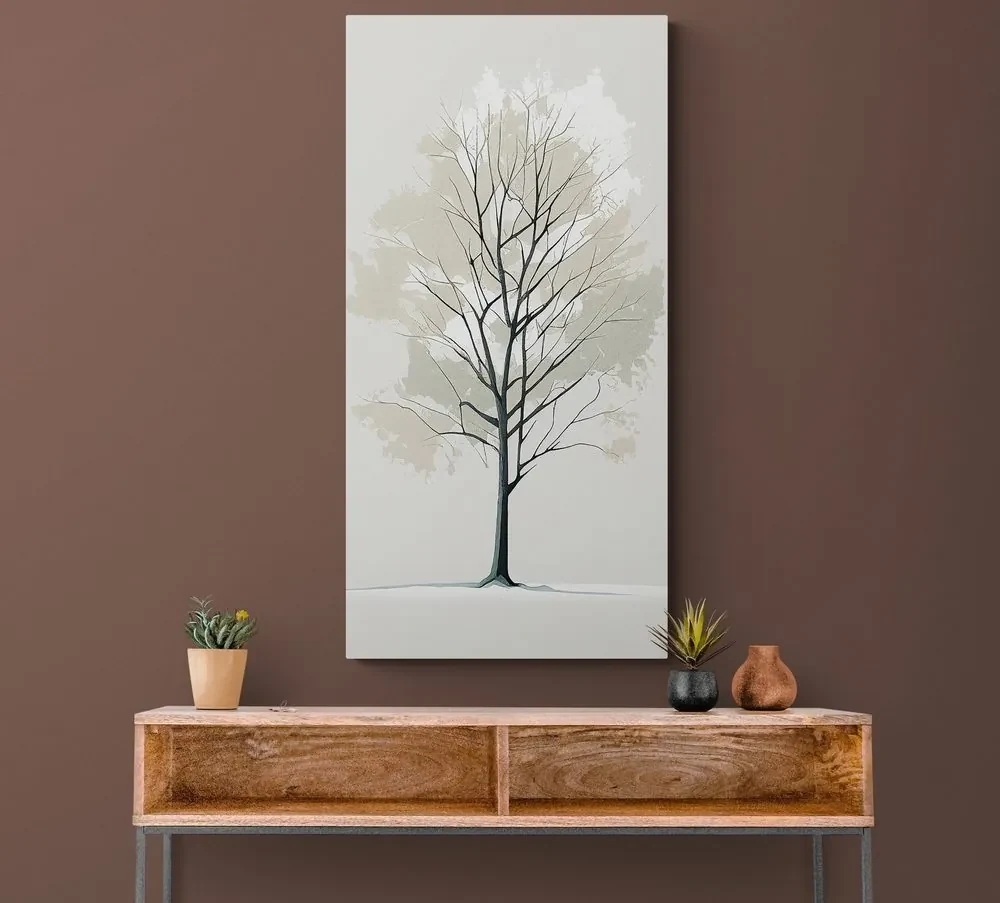 Tablou copac în design minimalist