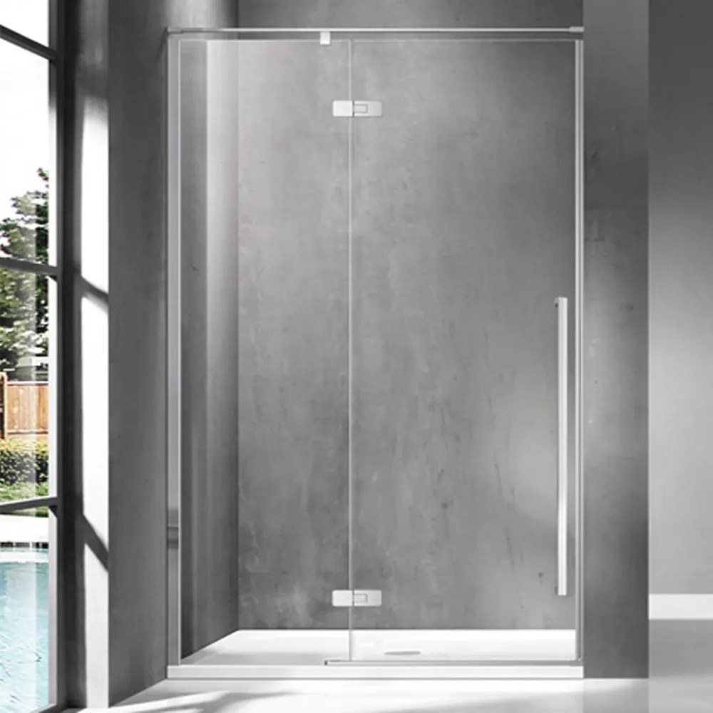 Cabină de duș Sorrento 110x200 cu balamale, stânga, cu finisaj Easy Clean
