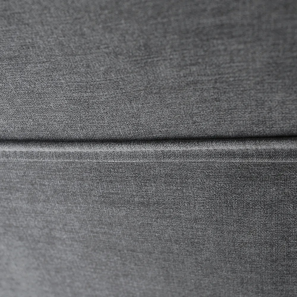 Colţar extensibil, material textil gri, model stânga, SANTIAGO
