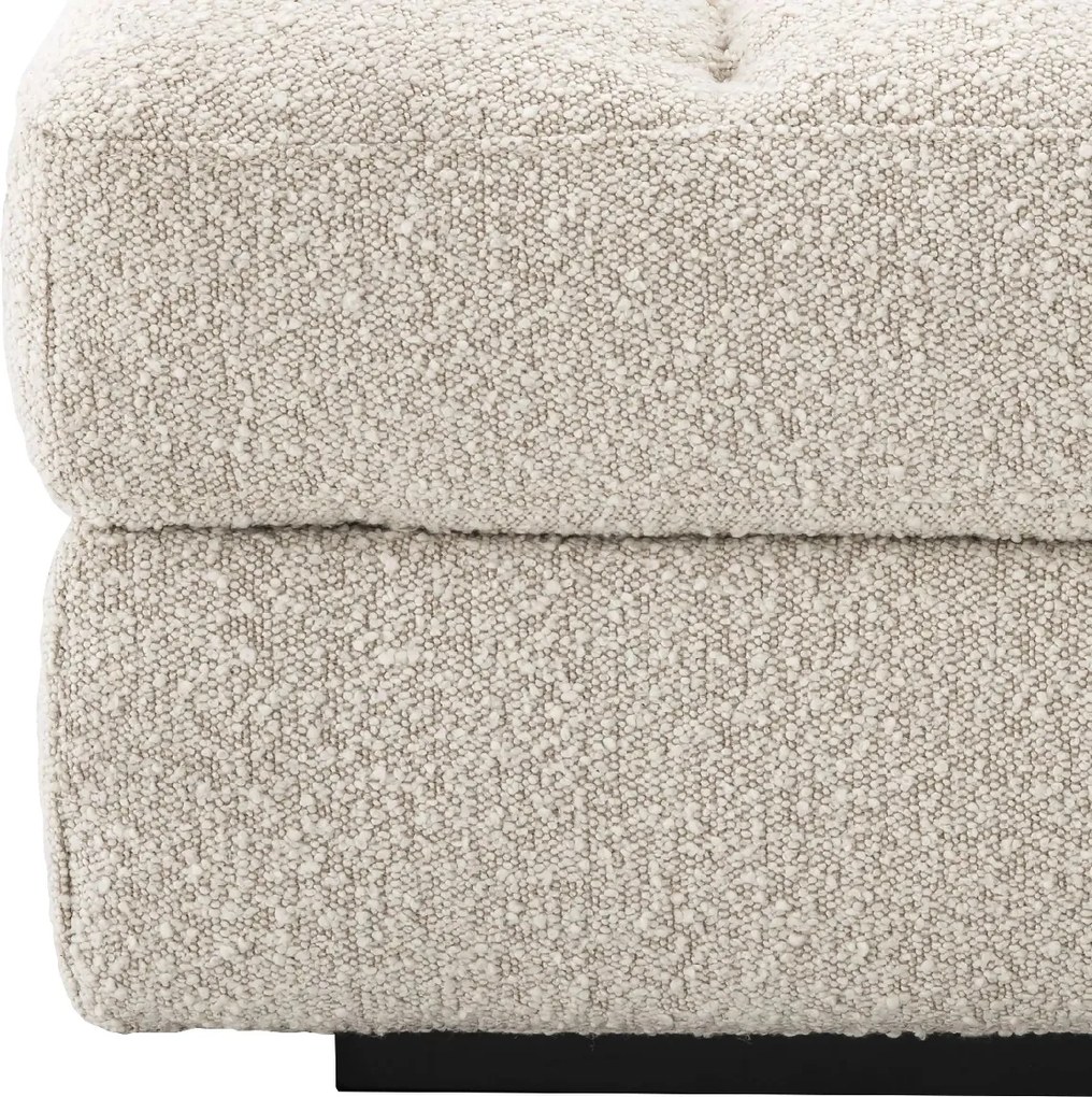 Otoman, Suport picioare design elegant LUX Dean boucle crem