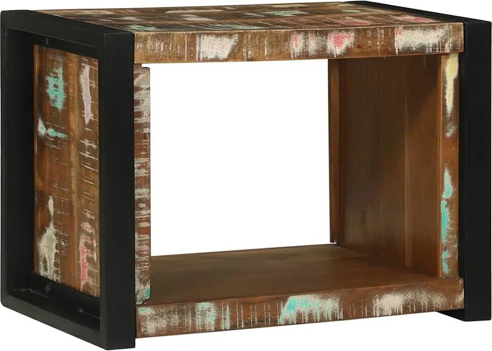 vidaXL Cub de Perete Maro 55 x 35 x 40 cm Lemn recuperat masiv