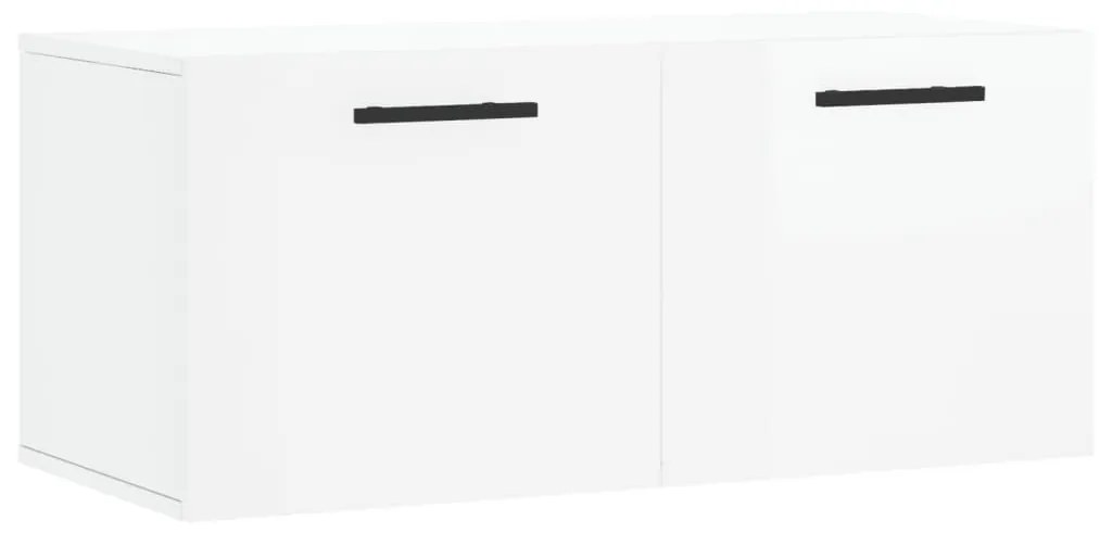 830102 vidaXL Dulap de perete, alb extralucios, 80x36,5x35 cm, lemn compozit