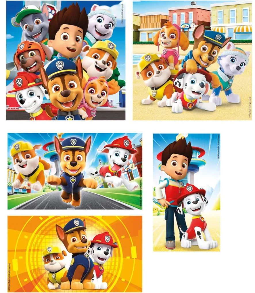 Patrula Cățelușilor Everyone Puzzle Clementoni 10 în 1