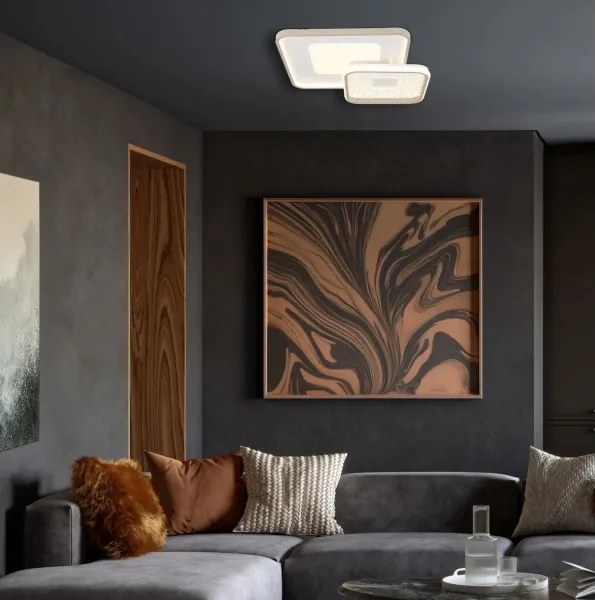 Globo 48097-48 - Plafonieră LED dimabilă MOSAIKO LED/48W/230V 50x50 cm+telecomandă