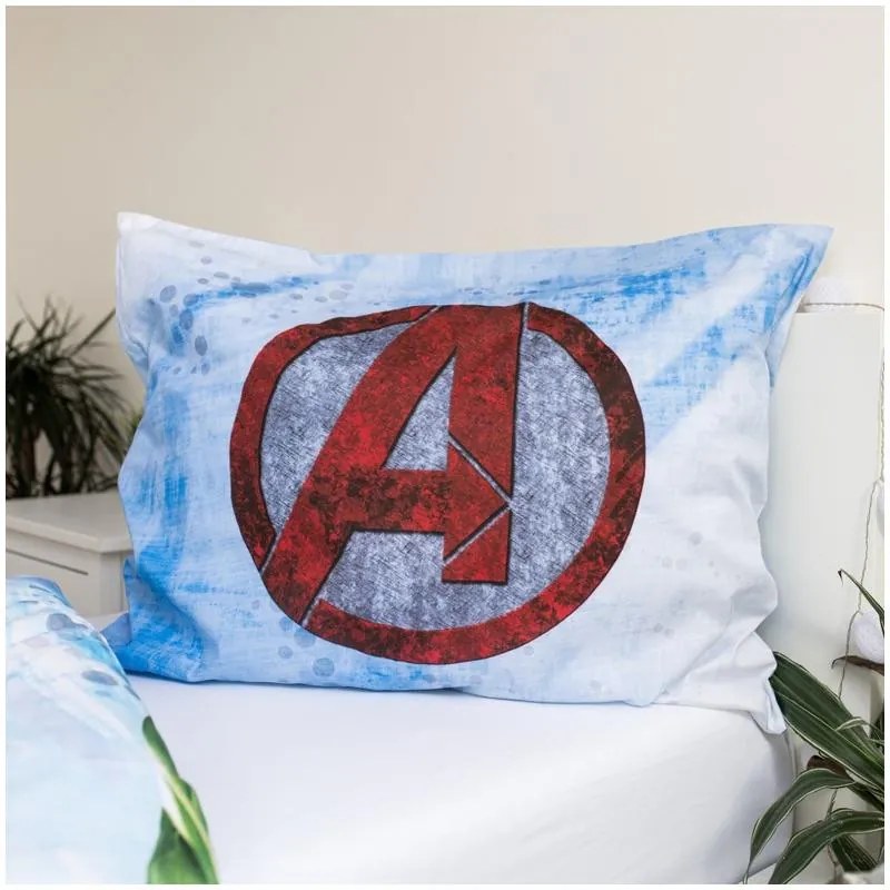 Avengers Set de lenjerie de pat Heroes 140×200cm, 70×90 cm