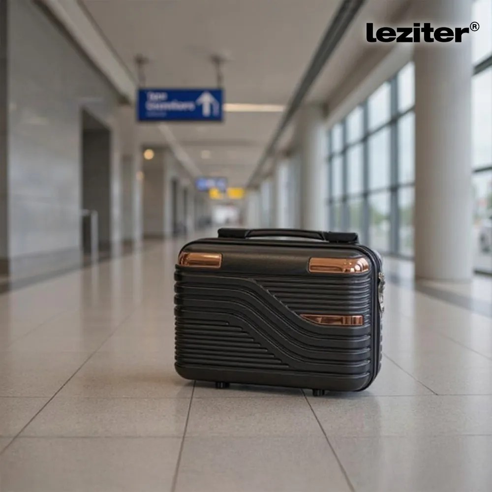 TraveLux Urban IV gurulós bőrönd szett fekete