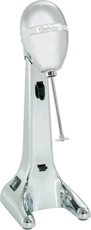Mixer frappe pentru bar Bartscher 135100, 85 W, 700 ml, 2 viteze, cap rabatabil, argintiu/cromat