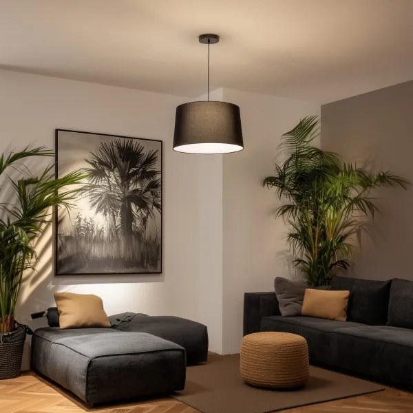 Brilagi - Lustră LED suspendată pe cablu CERIA 1xE27/40W/230V Ø 45 cm neagră