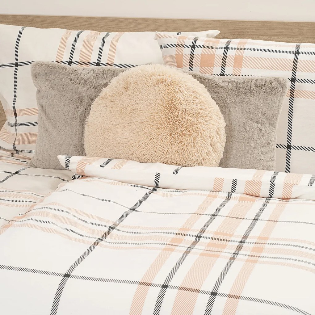 Lenjerie de pat din flanelă 4Home Elegant Plaid,140 x 200 cm, 70 x 90 cm, 140 x 200 cm, 70 x 90 cm