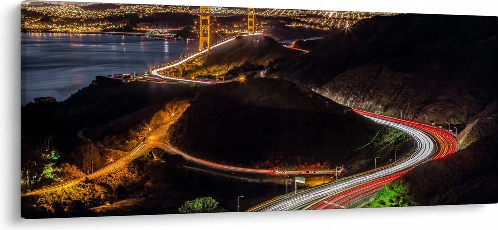 Tablou - Golden Gate Bridge (120x50 cm)