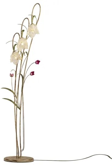 Lampadar TULIPANO 3xE14/40W/230V sticlă Murano