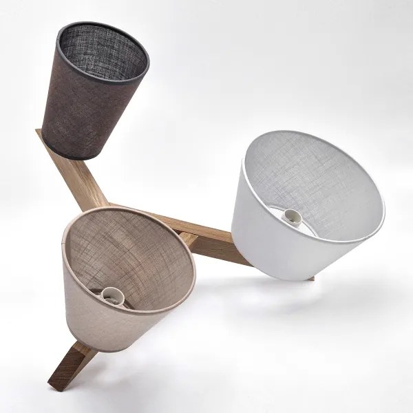 Lustră aplicată Brilagi ANTHONY 3xE14/40W/230V stejar