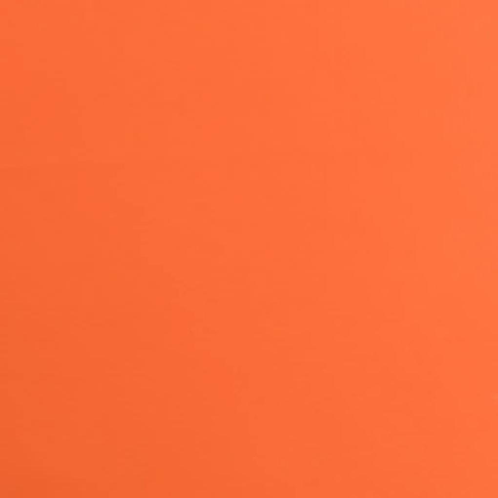 Scaune de bucatarie pivotante 2 buc. portocaliu  alb piele eco 2, portocaliu si alb