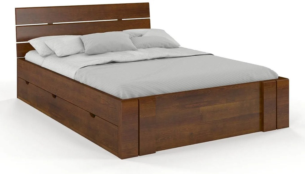 Pat matrimonial 160 cm Tosen High Drawers (pin). 800208