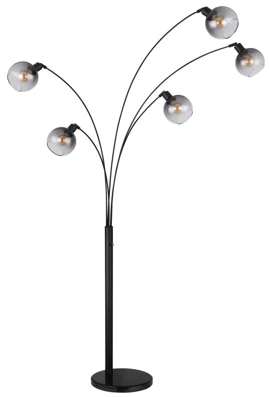 Lampadar, lampa de podea design modern Seymour negru