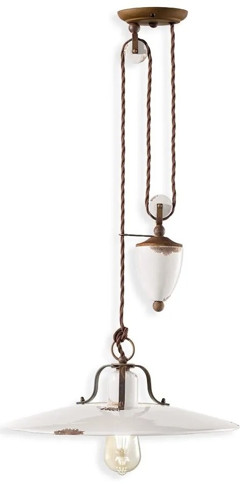 Pendul cu inaltime reglabila design retro realizat manual din ceramica COUNTRY