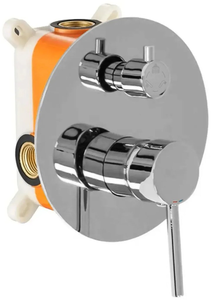 Set de duș incastrat Rea Lungo Crom cu BOX