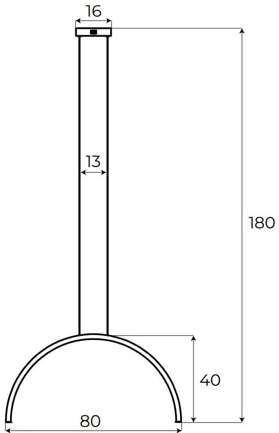 Lustra LED design decorativ modern Trio Arc I Matt Black