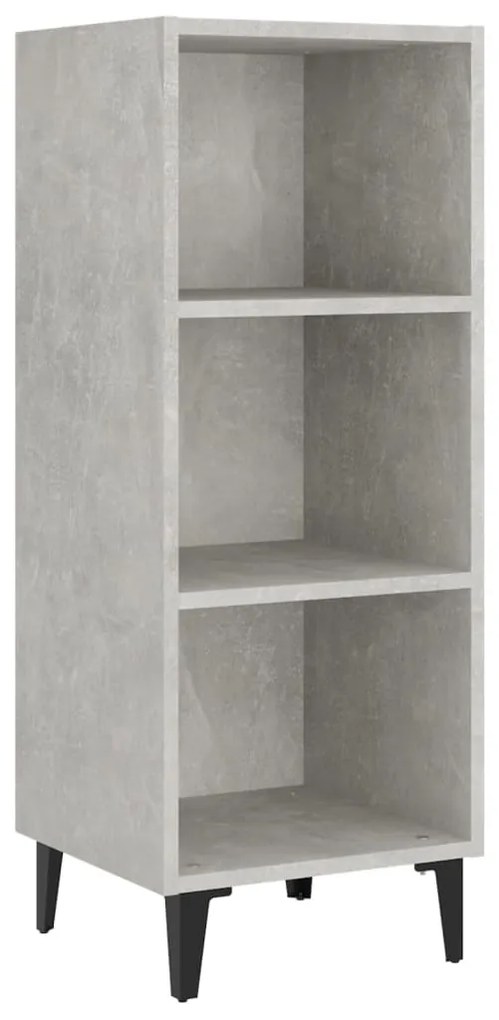 812388 vidaXL Servantă, gri beton, 34,5x32,5x90 cm, lemn prelucrat
