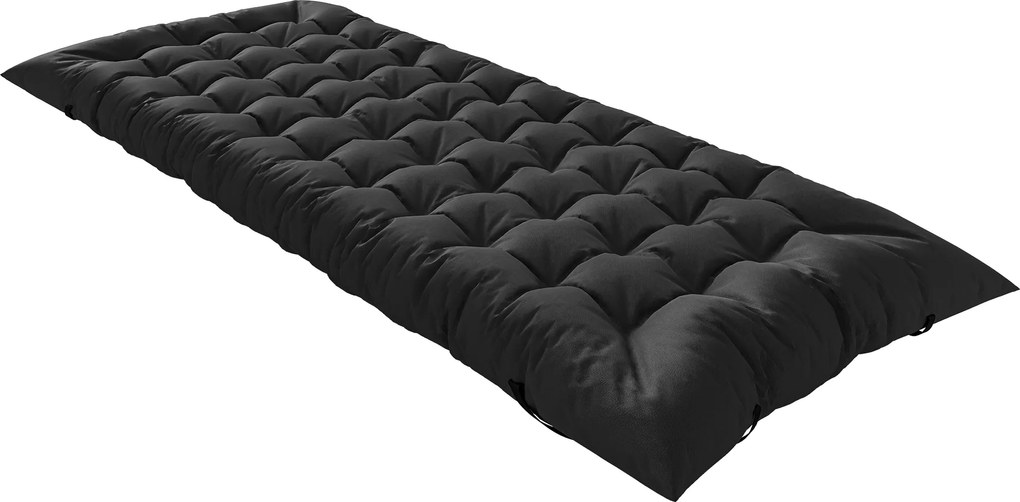 Outsunny Saltea de Camping Pliabilă Portabilă cu Curele Antiderapantă pentru Pat de Camping Cort Călătorii Negru | Aosom Romania