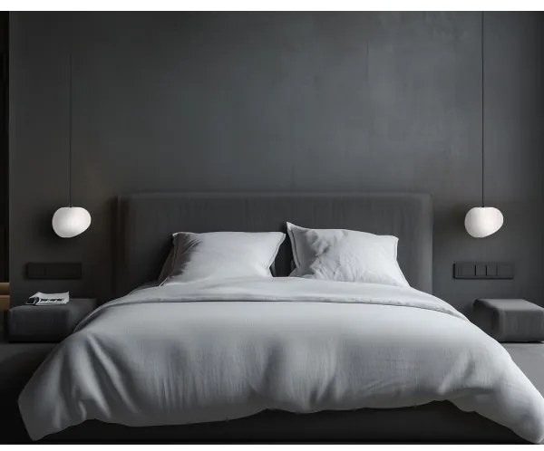 Lustră pe cablu STONES 1xE27/40W/230V d. 20 cm