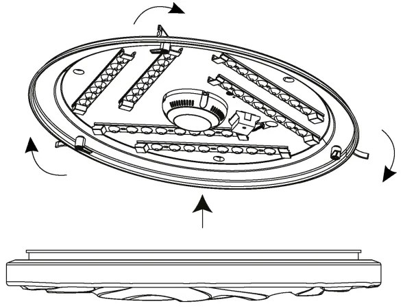 Eglo 99465 - Plafonieră LED BENARIBA LED/36W/230V