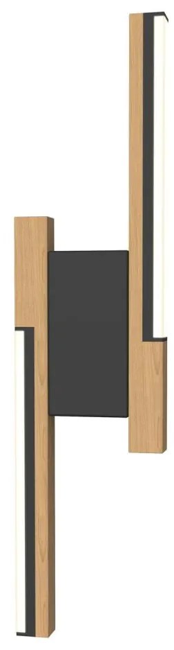 Wofi 4031-206 - Aplica LED de perete dimmabilă PALERMO 11W/230V, lemn de cauciuc