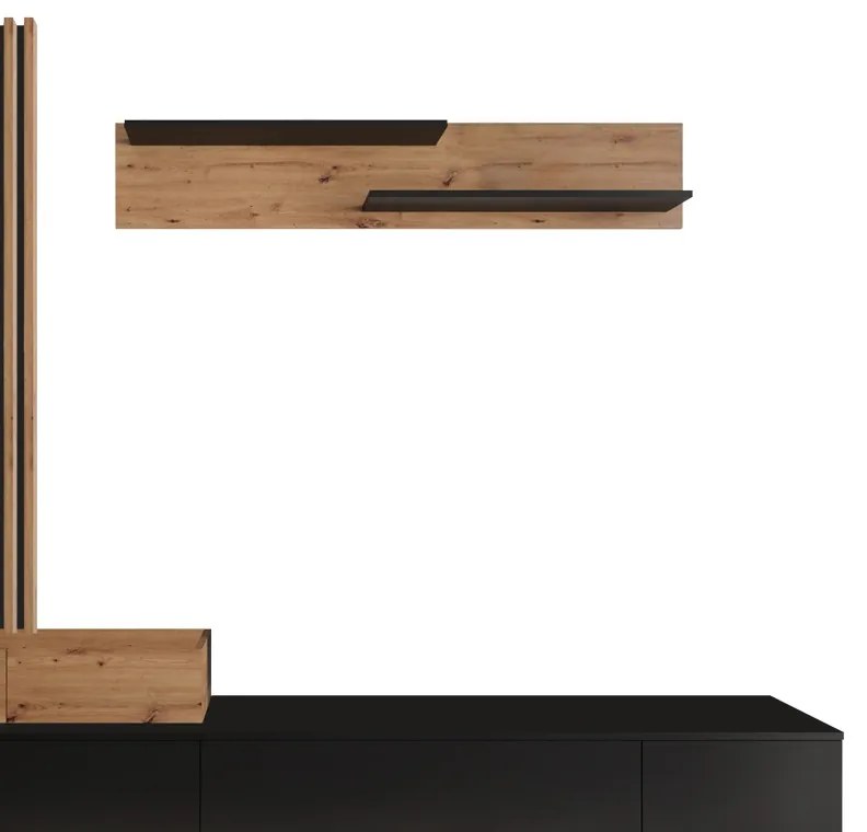 Comoda TV Litende Pako World Sonoma 249.5x42x199.5 cm