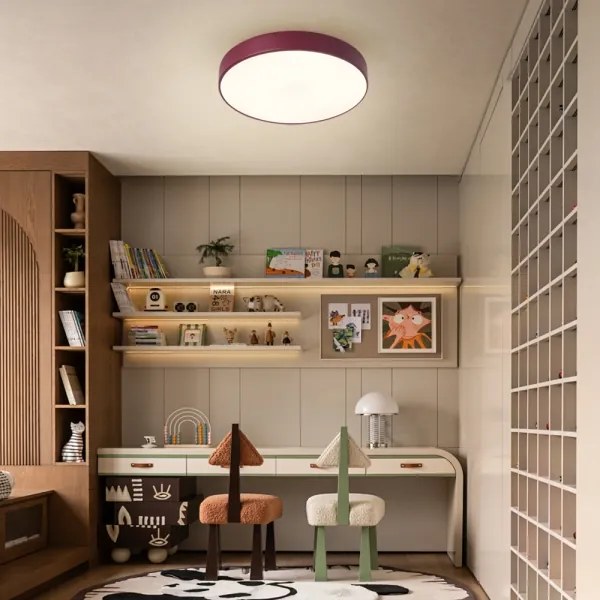 Brilagi-LED Plafonieră POOL, LED 48W, 230V, 3000/4000/6000K, 40 cm, vișiniu