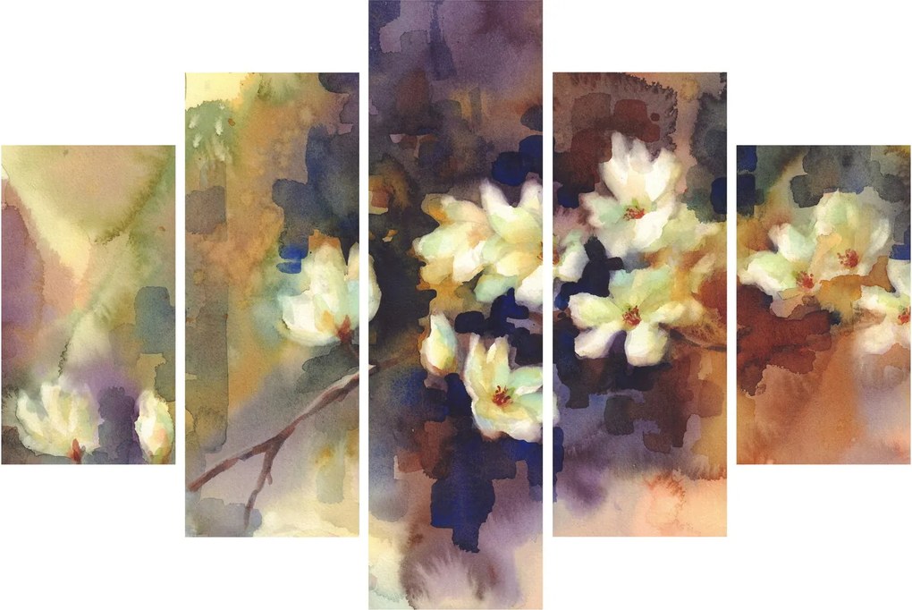 Tablou - Magnolii albe, pictură (150x105 cm)