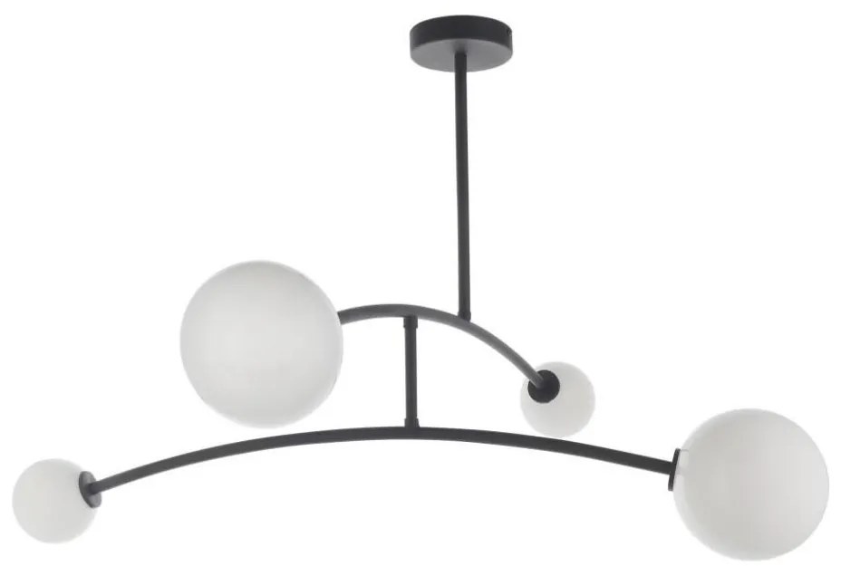 Endon 92940 - Lustră BALANCE pe tijă, 4x G9, 3W, 230V, neagră