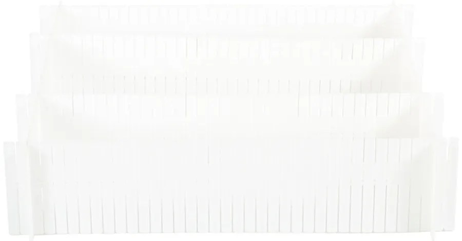 Set 6 separatoare pentru sertar Compactor Drawer Dividers, alb