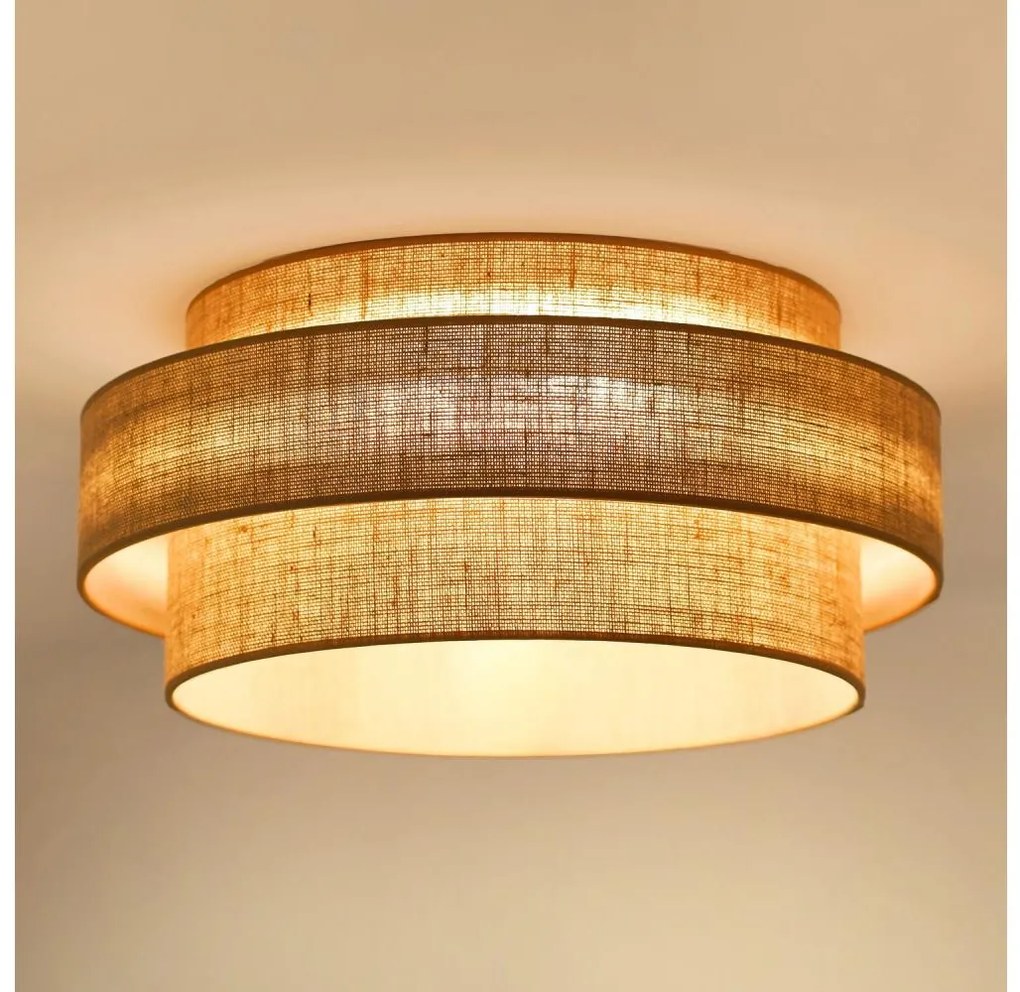 Plafonieră LED Brilagi SPACE YUTE LED/12W/230V d. 50 cm bej