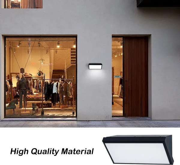 Brilagi - Aplică de perete LED RGBW TRIANGLE pentru exterior 1xE27/15W/230V neagră IP65