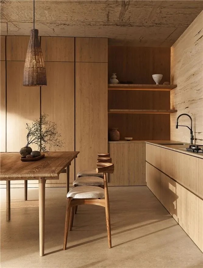 Pendul ratan design natural RIELO