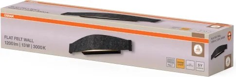 Osram - Aplică de perete LED DECOR FLAT LED/13W/230V gri