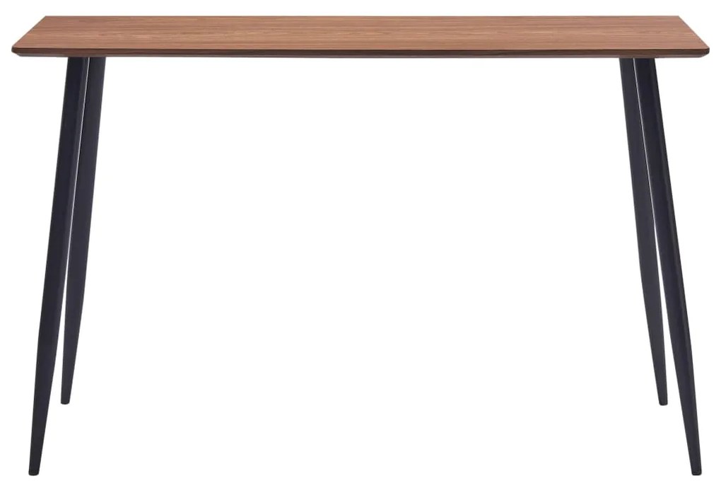 281565 vidaXL Masă de bucătărie, maro, 120x60x75 cm, MDF