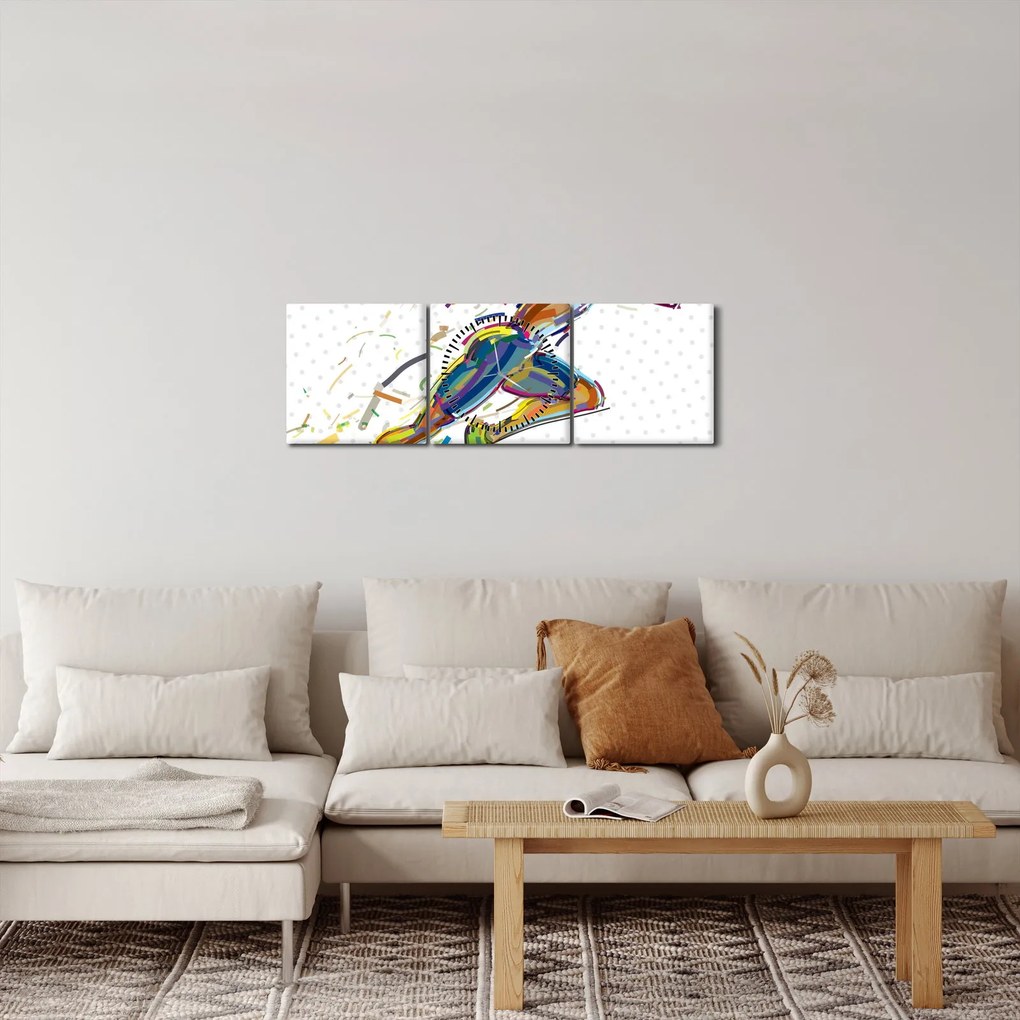 Tablou - Atlet (cu ceas) (90x30 cm)