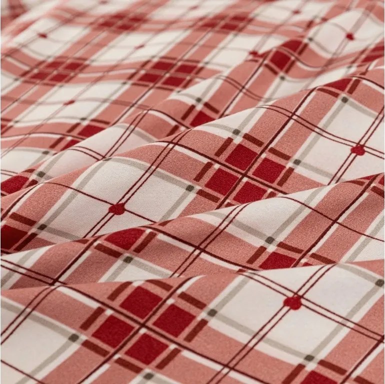 Lenjerie de pat din flanel TARTAN HEART colorata Dimensiune lenjerie de pat: 2 buc 70 x 90 cm | 200 x 220 cm