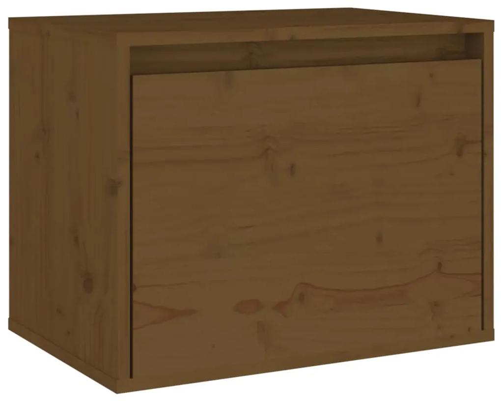 813441 vidaXL Dulap de perete, maro miere, 45x30x35 cm, lemn masiv de pin