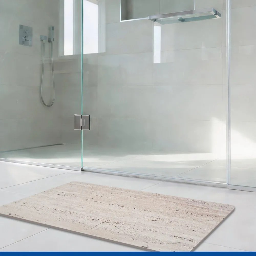 Covoraș de baie maro deschis din diatomit 50x80 cm Puna – Wenko