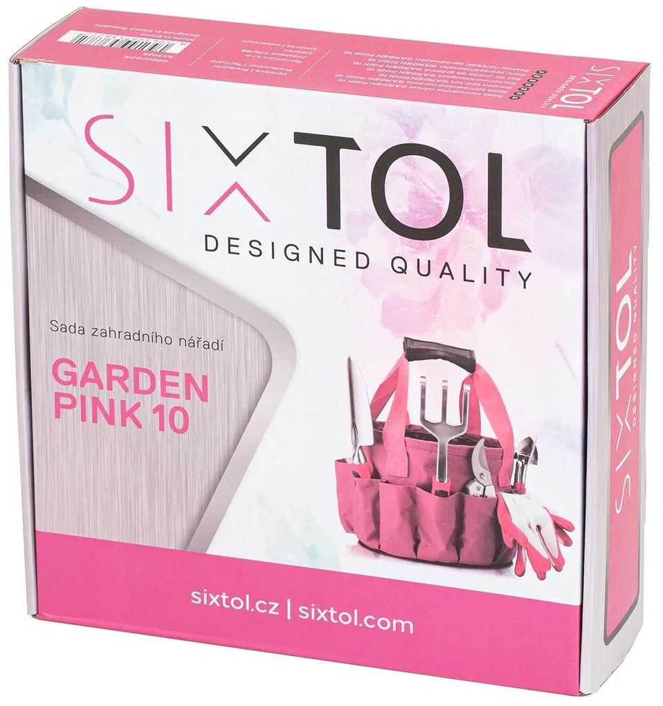 Set scule grădină Sixtol Garden pink, 10 buc.,